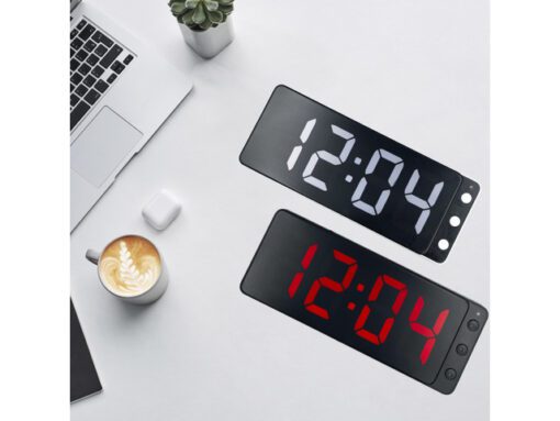 Tafel/wandklok NeXtime Digital Clock Red 27,2x10,8cm