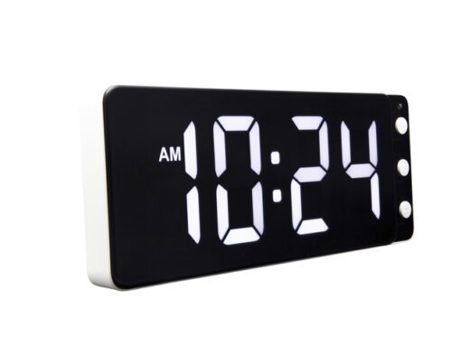 Tafel/wandklok NeXtime Digital Clock White 27,2x10,8cm
