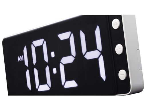 Tafel/wandklok NeXtime Digital Clock White 27,2x10,8cm