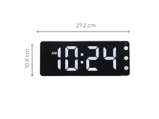 Tafel/wandklok NeXtime Digital Clock White 27,2x10,8cm