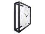 Tafel/wandklok NeXtime Time Frame 40x40cm wit metaal