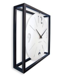 zowel op tafel als aan de muur. Het stille uurwerk zorgt voor een rustige omgeving zonder afbreuk te doen aan de nauwkeurigheid van de tijdsaanduiding. Deze klok werkt op 1 x AA batterij (niet inbegrepen).