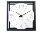 Tafel/wandklok NeXtime Time Frame 40x40cm wit metaal