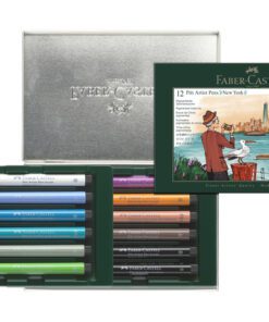 Tekenstift Faber-Castell Pitt Artist Pen Brush set 12 stuks New York