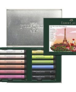 Tekenstift Faber-Castell Pitt Artist Pen Brush set 12 stuks Paris