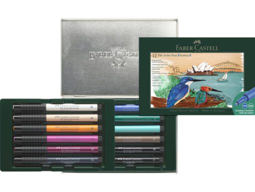 Tekenstift Faber-Castell Pitt Artist Pen Brush set 12 stuks Sydney