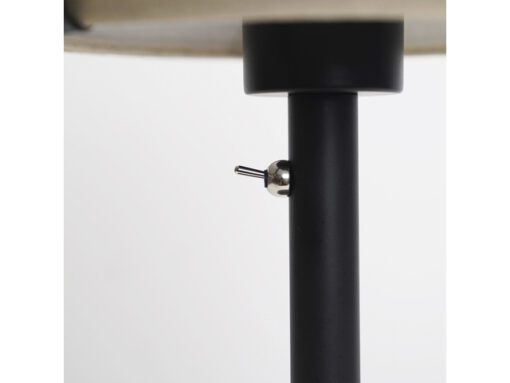 Vloerlamp staander Nextime Beam 157x20 cm metaal zwart