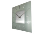 Wandklok NeXtime 40 x 40 cm, melkglas, 'Stripe Square'      Radio Controlled