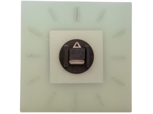 Wandklok NeXtime 40 x 40 cm, melkglas, 'Stripe Square'      Radio Controlled