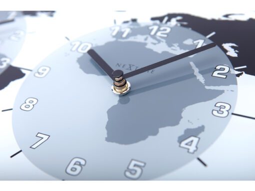 Wandklok NeXtime 50 x 18.6 x 3.6, glas, 'Mondial'