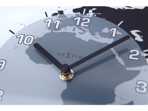 Wandklok NeXtime 50 x 18.6 x 3.6, glas, 'Mondial'