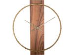 Wandklok NeXtime 50.8x58.2x4.3, hout/Steel, bruin