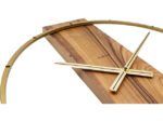 Wandklok NeXtime 50.8x58.2x4.3, hout/Steel, bruin