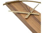 Wandklok NeXtime 50.8x58.2x4.3, hout/Steel, bruin