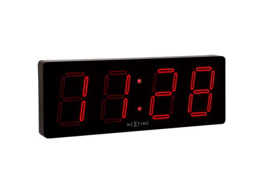 Wandklok NeXtime 51.5 x 18 x 4.5 cm, plastic, 'Big D'