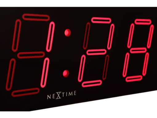 Wandklok NeXtime 51.5 x 18 x 4.5 cm, plastic, 'Big D'