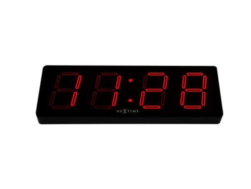Wandklok NeXtime 51.5 x 18 x 4.5 cm, plastic, 'Big D'