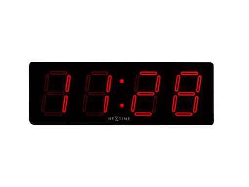 Wandklok NeXtime 51.5 x 18 x 4.5 cm, plastic, 'Big D'