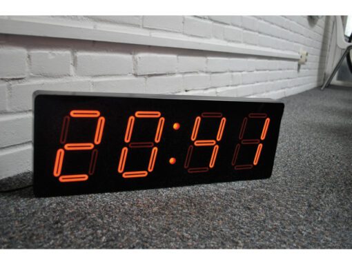 Wandklok NeXtime 51.5 x 18 x 4.5 cm, plastic, 'Big D'