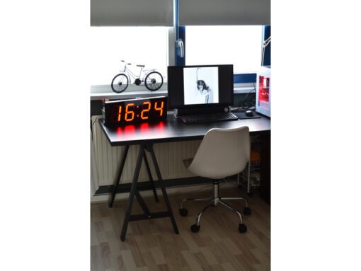 Wandklok NeXtime 51.5 x 18 x 4.5 cm, plastic, 'Big D'