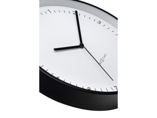 Wandklok NeXtime Berlin 30cm  wit aluminium
