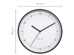 Wandklok NeXtime Berlin 30cm  wit aluminium