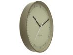 Wandklok NeXtime Berlin L 40cm kaki aluminium