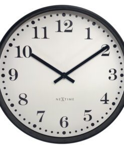 Wandklok NeXtime Dickens 30 cm wit