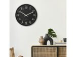 Wandklok NeXtime Dickens Large 50 cm zwart