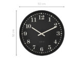 Wandklok NeXtime Dickens Large 50 cm zwart