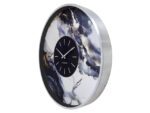 Wandklok NeXtime Marble Duo 48cm zilver metaal