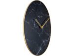 Wandklok NeXtime Marble Ø 40 cm zwart