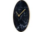 Wandklok NeXtime Marble Ø 40 cm zwart