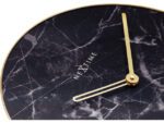 Wandklok NeXtime Marble Ø 40 cm zwart