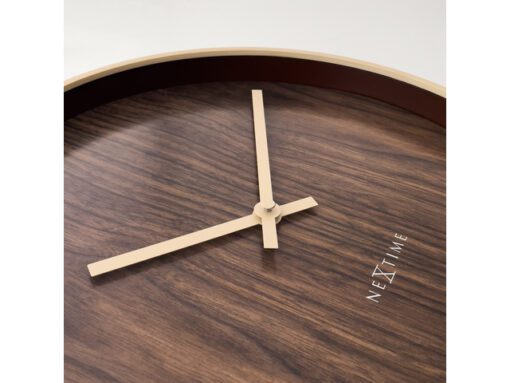 Wandklok NeXtime Oslo 30 cm bruin