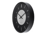 Wandklok NeXtime Retro II 25cm zwart/zilver metaal