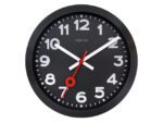 Wandklok NeXtime Station All Black 35cm zwart aluminium