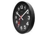 Wandklok NeXtime Station All Black 35cm zwart aluminium