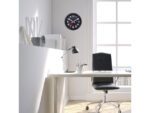 Wandklok NeXtime Station All Black 35cm zwart aluminium