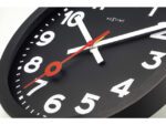 Wandklok NeXtime Station All Black 35cm zwart aluminium