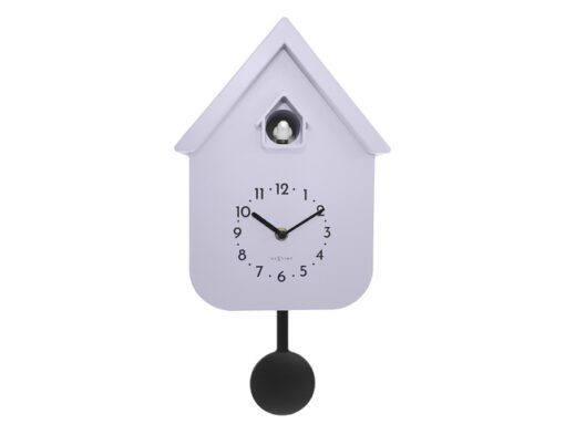 Wandklok NeXtime Twitter 21,5x41,5 cm lavendel