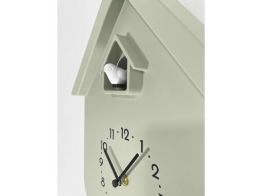Wandklok NeXtime Twitter 21,5x41,5 cm olijfgroen
