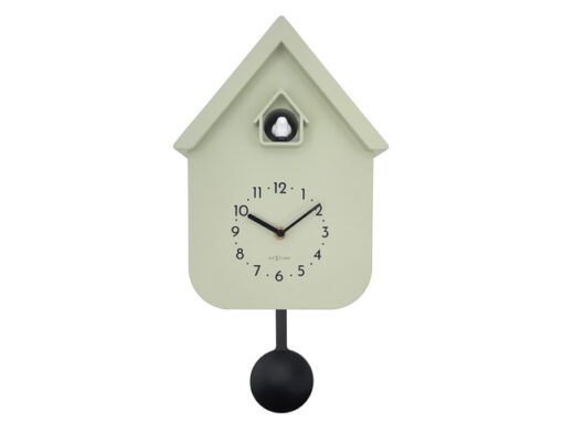 Wandklok NeXtime Twitter 21,5x41,5 cm olijfgroen