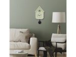 Wandklok NeXtime Twitter 21,5x41,5 cm olijfgroen