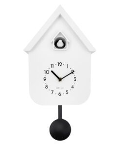 Wandklok NeXtime Twitter 21,5x41,5 cm wit