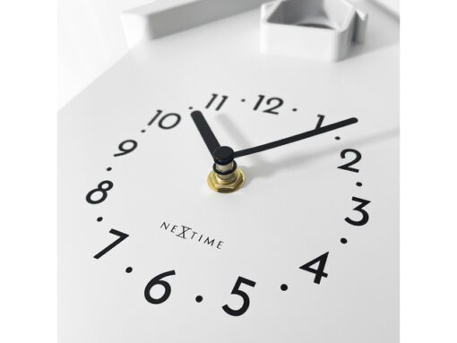 Wandklok NeXtime Twitter 21,5x41,5 cm wit