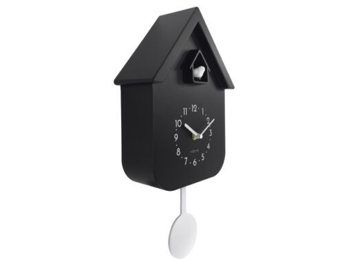 Wandklok NeXtime Twitter 21,5x41,5 cm zwart