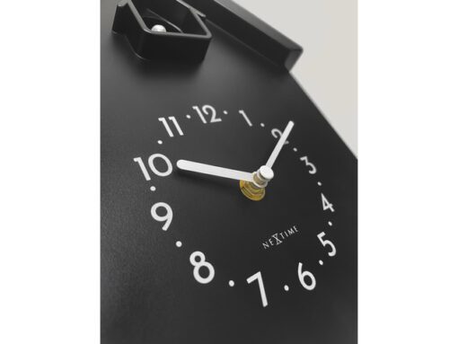 Wandklok NeXtime Twitter 21,5x41,5 cm zwart