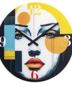 Wandklok NeXtime Vogue 43cm glas