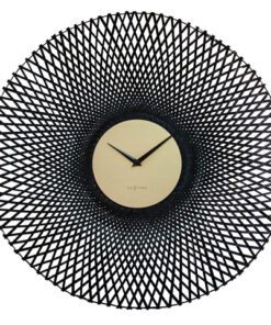 Wandklok NeXtime Vortex 60 cm zwart